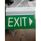 Lampu Emergency EXIT Semi Surface Double Exit Sign White VES 335/STS 1