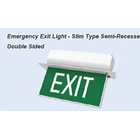 Emergency EXIT lights SEMI RECESSED DOUBLE EXIT SIGN - ES 335 / STAR 1